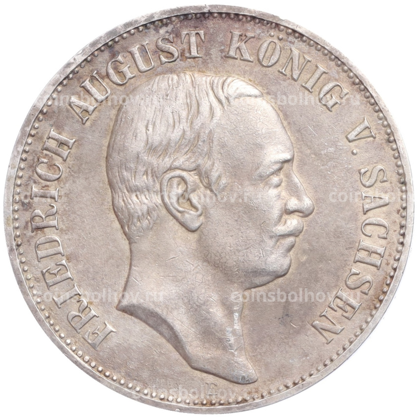 Монета 5 марок 1914 года E Германия (Саксония)