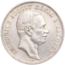Монета 5 марок 1907 года E Германия (Саксония) (аверс)