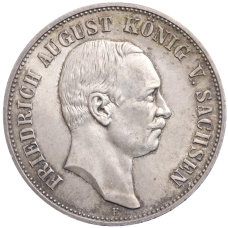 Монета 5 марок 1914 года Е Германия (Саксония) (аверс)