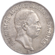 Монета 5 марок 1907 года Е Германия (Саксония) (аверс)