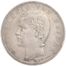 Монета 5 марок 1904 года D Германия (Бавария) (аверс)