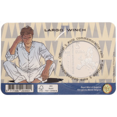 Монета 5 евро 2025 года Бельгия «Ларго Винч» (в блистере) (реверс)