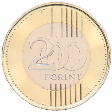 Монета 200 форинтов 2025 года Венгрия «200 лет Венгерской академии наук» (реверс)