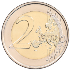 Монета 2 евро 2025 года Португалия «Устойчивое развитие» (реверс)