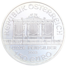 Монета 1.50 евро 2022 года Австрия «Венская филармония» (реверс)