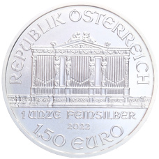 Монета 1.50 евро 2022 года Австрия «Венская филармония» (реверс)