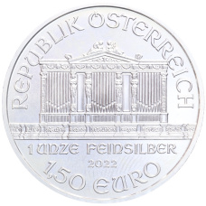 Монета 1.50 евро 2022 года Австрия «Венская филармония» (реверс)