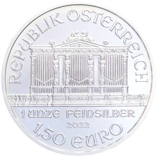 Монета 1.50 евро 2022 года Австрия «Венская филармония» (реверс)