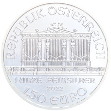 Монета 1.50 евро 2022 года Австрия «Венская филармония» (реверс)