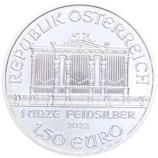 Монета 1.50 евро 2022 года Австрия «Венская филармония» (реверс)