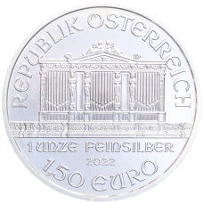 Монета 1.50 евро 2022 года Австрия «Венская филармония» (реверс)