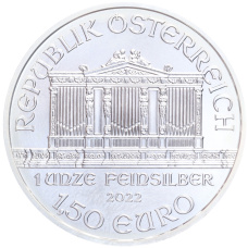 Монета 1.50 евро 2022 года Австрия «Венская филармония» (реверс)