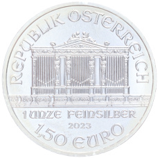 Монета 1.50 евро 2023 года Австрия «Венская филармония» (реверс)