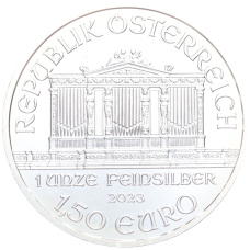 Монета 1.50 евро 2023 года Австрия «Венская филармония» (реверс)