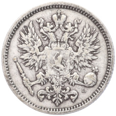 Монета 50 пенни 1890 года Русская Финляндия (реверс)