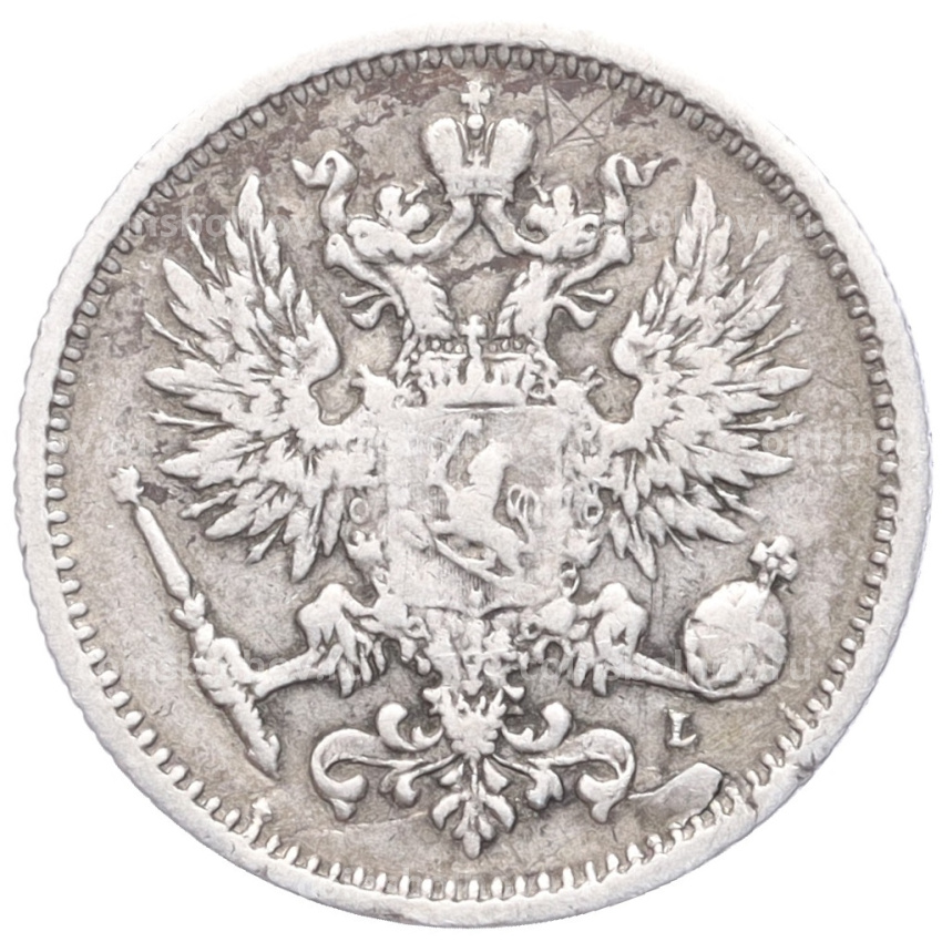 Монета 50 пенни 1891 года Русская Финляндия (вид 2)