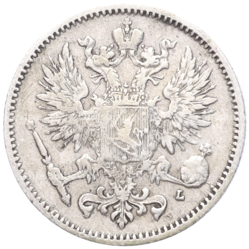 Монета 50 пенни 1892 года Русская Финляндия (вид 2)