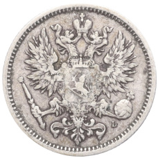 Монета 50 пенни 1889 года Русская Финляндия (реверс)