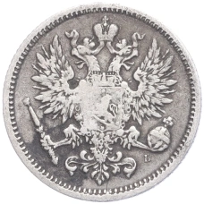 Монета 50 пенни 1890 года Русская Финляндия (реверс)