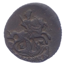 Монета Полушка 1775 года ЕМ (реверс)