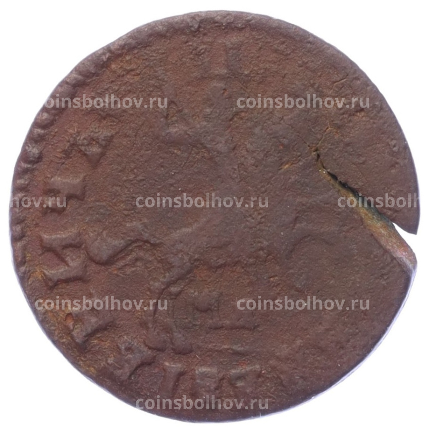 Монета Копейка 1714 года МД (вид 2)