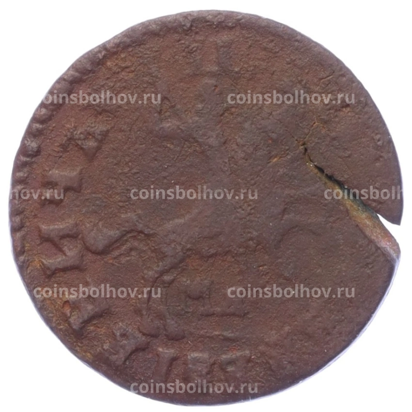 Монета Копейка 1714 года МД (вид 2)