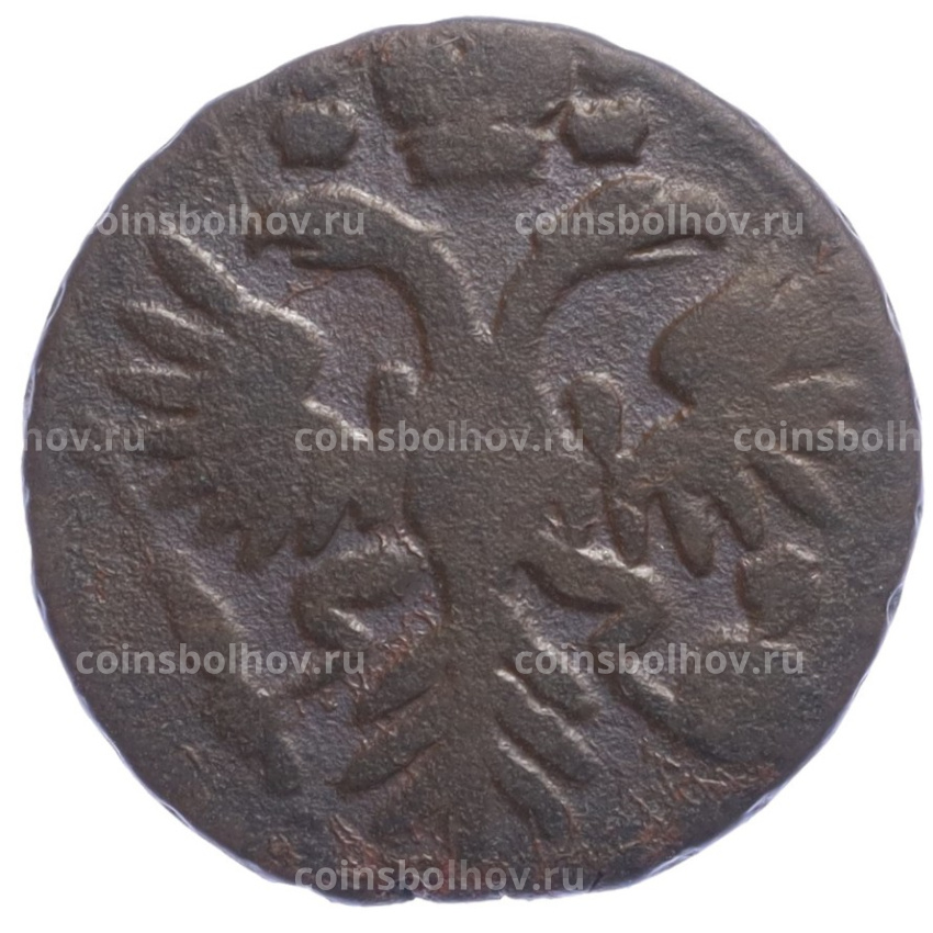 Монета Денга 1731 года - Одна черта (вид 2)