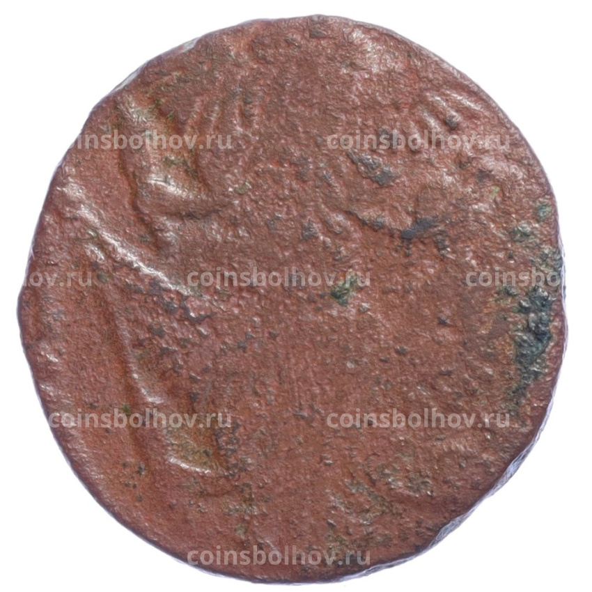 Монета Денга 1749 года - Брак (Двойной удар) (вид 2)