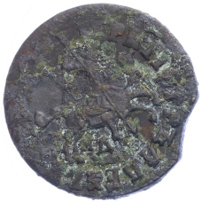 Монета Копейка 1716 года МД (реверс)