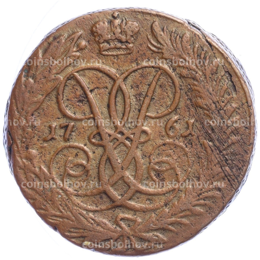 Монета 2 копейки 1761 года