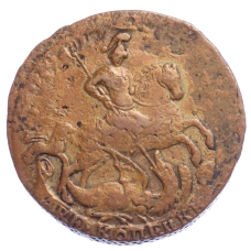 Монета 2 копейки 1761 года (реверс)