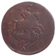 Монета 2 копейки 1763 года ММ (реверс)