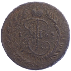 Монета 2 копейки 1764 года ММ (аверс)