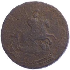 Монета 2 копейки 1764 года ММ (реверс)