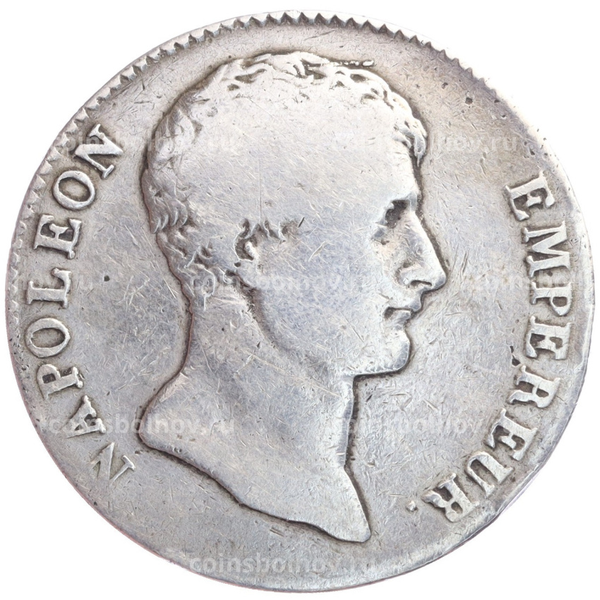 Монета 5 франков 1803 года A Франция — Наполеон I