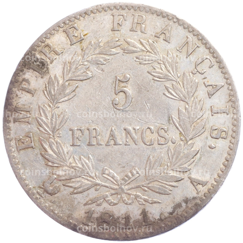 Монета 5 франков 1811 года A Франция