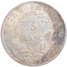 Монета 5 франков 1812 года B Франция (аверс)
