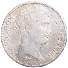 Монета 5 франков 1812 года B Франция (реверс)