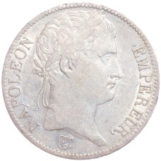 Монета 5 франков 1812 года W Франция (реверс)