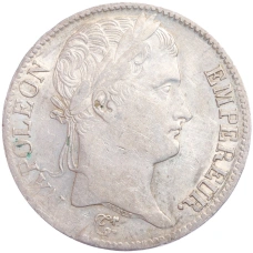 Монета 5 франков 1812 года W Франция (реверс)