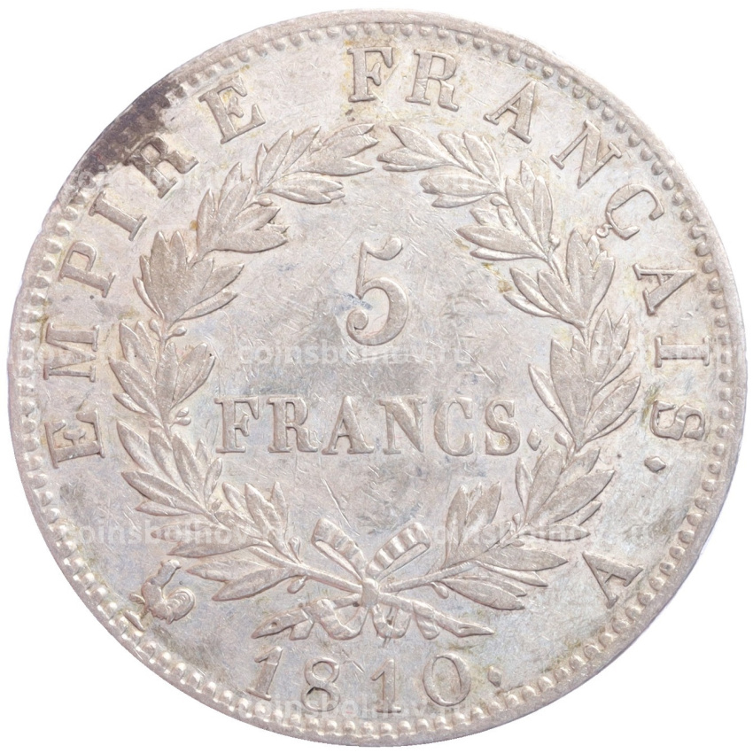Монета 5 франков 1810 года A Франция