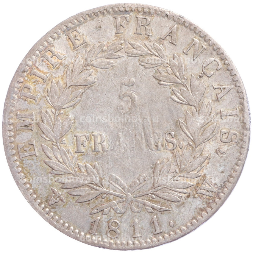 Монета 5 франков 1811 года W Франция