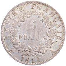 Монета 5 франков 1812 года A Франция (аверс)