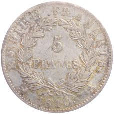 Монета 5 франков 1810 года A Франция (аверс)