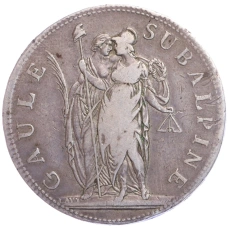 Монета 5 франков 1800 года Пьемонт (Субальпийская республика) (аверс)