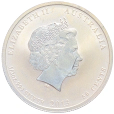 Монета 50 центов 2013 года Австралия —  Австрало-американский мемориал Второй Мировой войны (реверс)