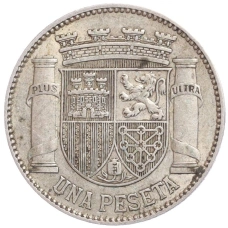 Монета 1 песета 1933 года Испания (реверс)