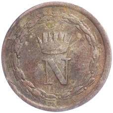 Монета 10  сантимов 1813 года Вестфалия (реверс)