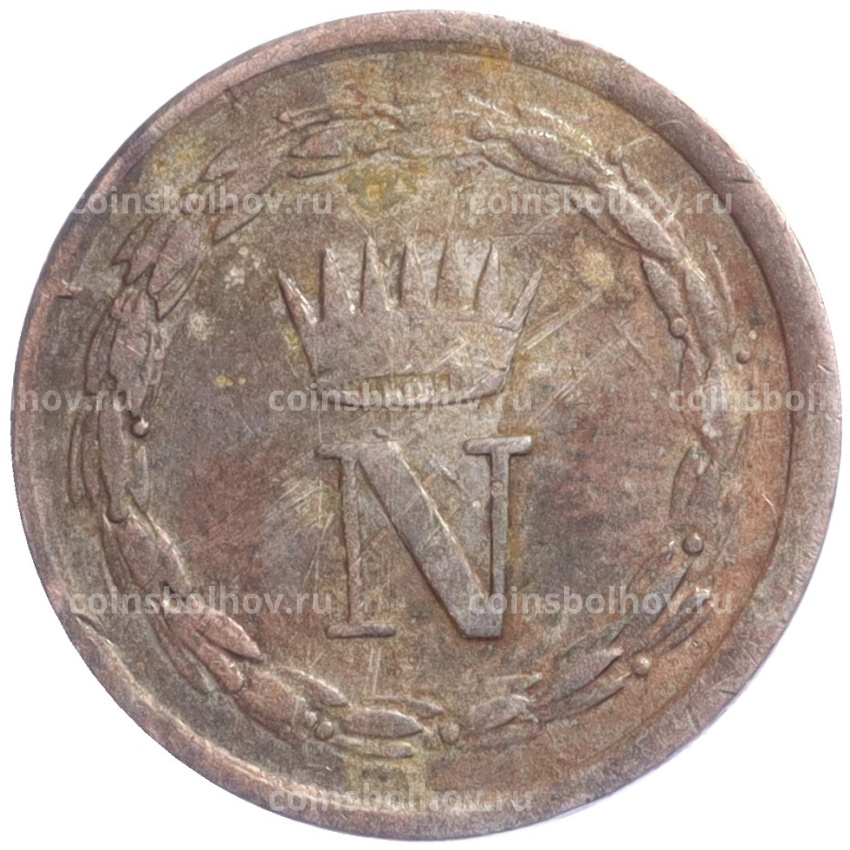 Монета 10  сантимов 1813 года Вестфалия (вид 2)