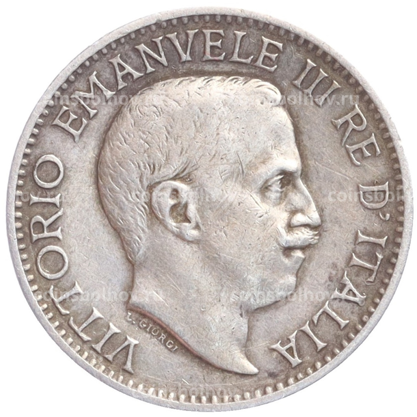 Монета 1/4 рупии 1910 года Итальянское Сомали (вид 2)